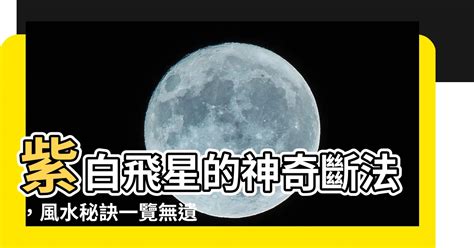 紫白飛星的斷法|學會紫白飛星這本最好學